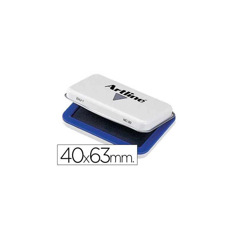 TAMPON ARTLINE N00 AZUL 40X63 MM