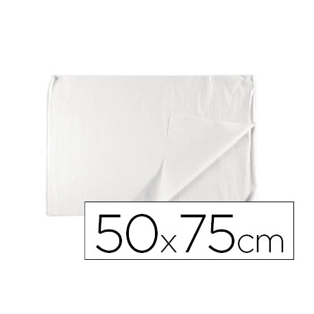 PAPEL SEDA LIDERPAPEL BLANCO 17G/M2 ROLLO DE 24 HOJAS 50X75CM