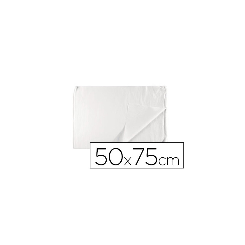 PAPEL SEDA LIDERPAPEL BLANCO 17G/M2 ROLLO DE 24 HOJAS 50X75CM