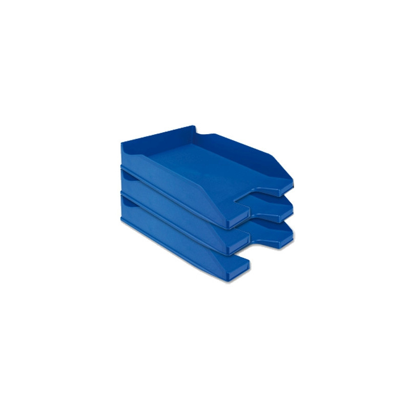 BANDEJA SOBREMESA PLASTICO Q-CONNECT AZUL OPACO 240X70X340 MM