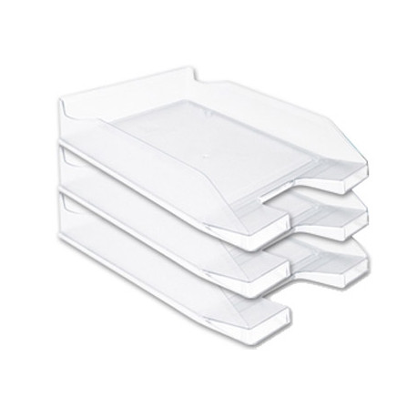 BANDEJA SOBREMESA PLASTICO Q-CONNECT TRANSPARENTE 240X70X340 MM