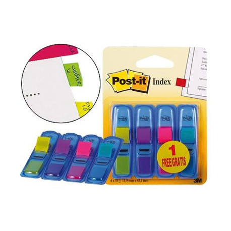 BANDERITAS SE?ALIZADORAS POST-IT 3+1 GRATIS CLIPSTRIP