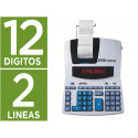 CALCULADORA IBICO 1231X IMPRESORA PANTALLA LCD PAPEL 57 MM 12 DIGITOS 2 COLORES IMPRESION BICOLOR