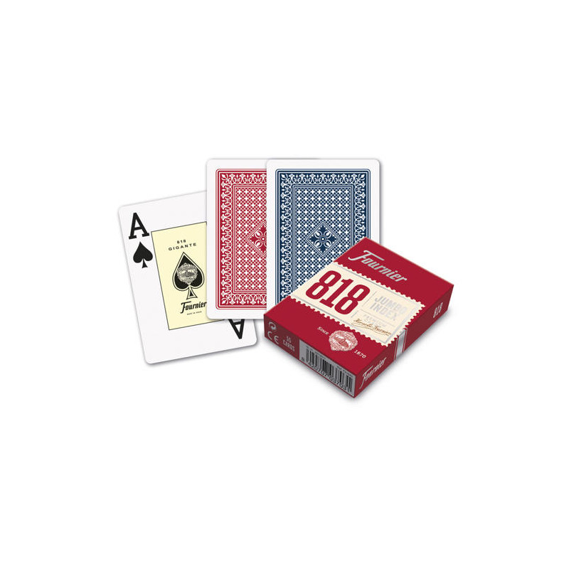 BARAJA FOURNIER POKER INGLES N?818 55 CARTAS