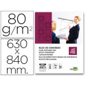 BLOC CONGRESO LIDERPAPEL LISO 630X840 MM 25+5 HOJAS 80G/M2