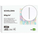 BLOC DIBUJO LIDERPAPEL ESCOLAR ESPIRAL 155X215MM 20 HOJAS 90 GR/M2 SIN RECUADRO