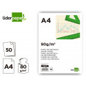 BLOC PAPEL MILIMETRADO LIDERPAPEL ENCOLADO 210X297 MM 50 HOJAS 80G/M2