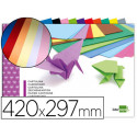 BLOC TRABAJOS MANUALES LIDERPAPEL CARTULINA 297X420MM 10 HOJAS COLORES SURTIDOS