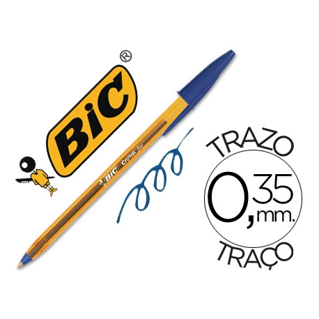 BOLIGRAFO BIC CRISTAL PUNTA FINA AZUL