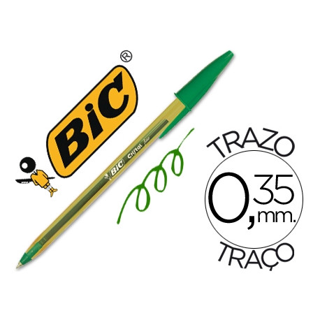 BOLIGRAFO BIC CRISTAL PUNTA FINA VERDE