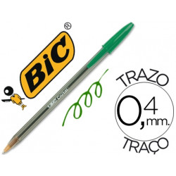 BOLIGRAFO BIC CRISTAL ORIGINAL TINTA VERDE UNIDAD