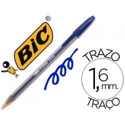 BOLIGRAFO BIC CRISTAL X-LARGE TINTA AZUL 1,6 MM