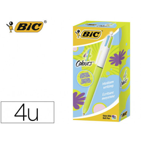 BOLIGRAFO BIC CUATRO COLORES PASTEL EDICION LIMITADA