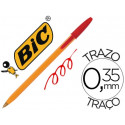 BOLIGRAFO BIC NARANJA FINE ORIGINAL ROJO