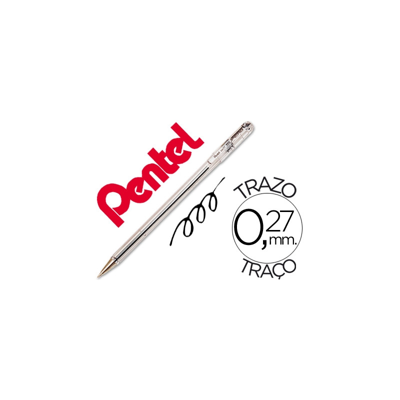 BOLIGRAFO PENTEL BK-77 A NEGRO