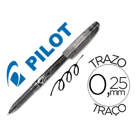 BOLIGRAFO PILOT FRIXION POINT PUNTA DE AGUJA COLOR NEGRO