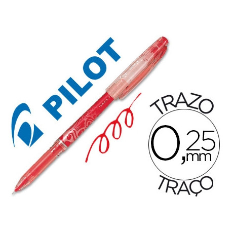 BOLIGRAFO PILOT FRIXION POINT PUNTA DE AGUJA COLOR ROJO