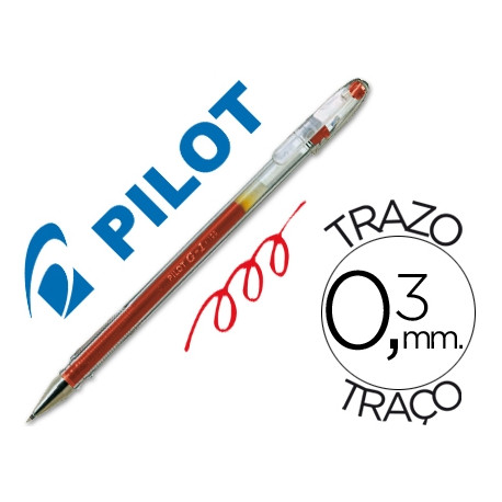 BOLIGRAFO PILOT G-1 ROJO TINTA GEL