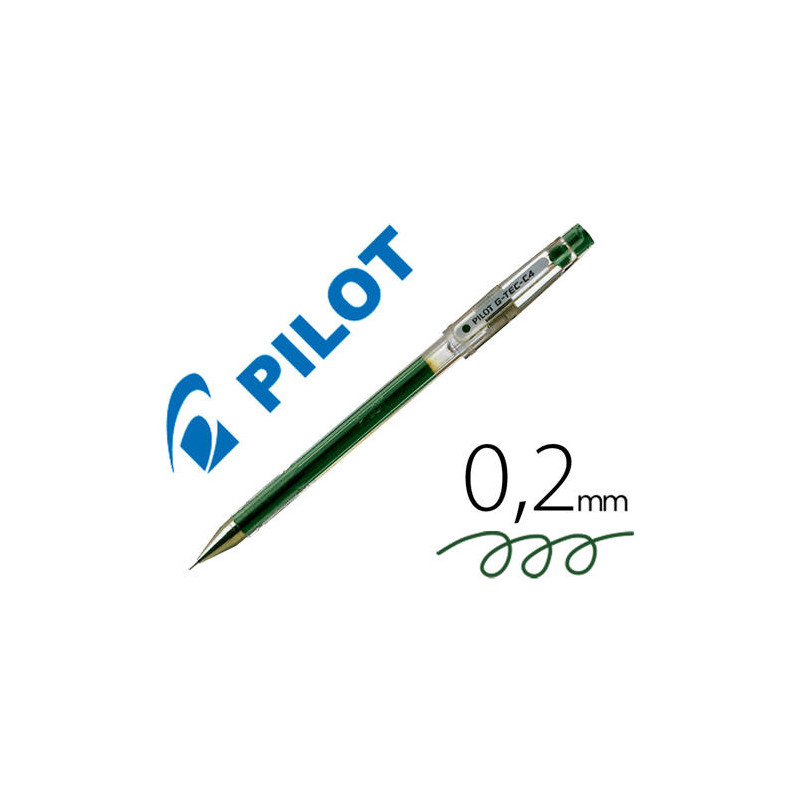 BOLIGRAFO PILOT PUNTA AGUJA G-TEC-C4 VERDE