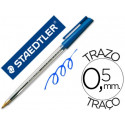 BOLIGRAFO STAEDTLER STICK AZUL CON CAPUCHON