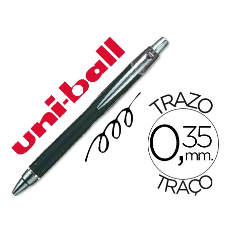 BOLIGRAFO UNI-BALL JETSTREAM SXN-210 RETRACTIL TINTA HIBRIDA COLOR NEGRO