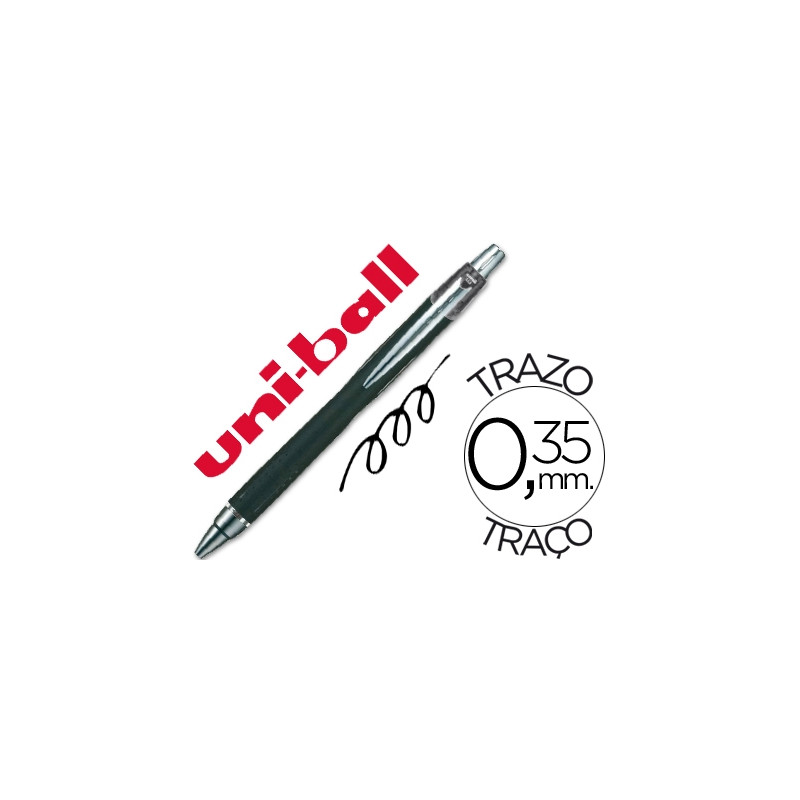 BOLIGRAFO UNI-BALL JETSTREAM SXN-210 RETRACTIL TINTA HIBRIDA COLOR NEGRO