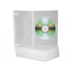 CAJA DVD Q-CONNECT TRANSPARENTE PACK DE 5 UNIDADES