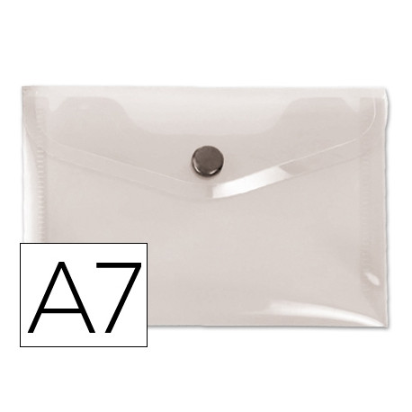 CARPETA LIDERPAPEL DOSSIER BROCHE 44224 POLIPROPILENO DIN A7 COLOR TRANSPARENTE