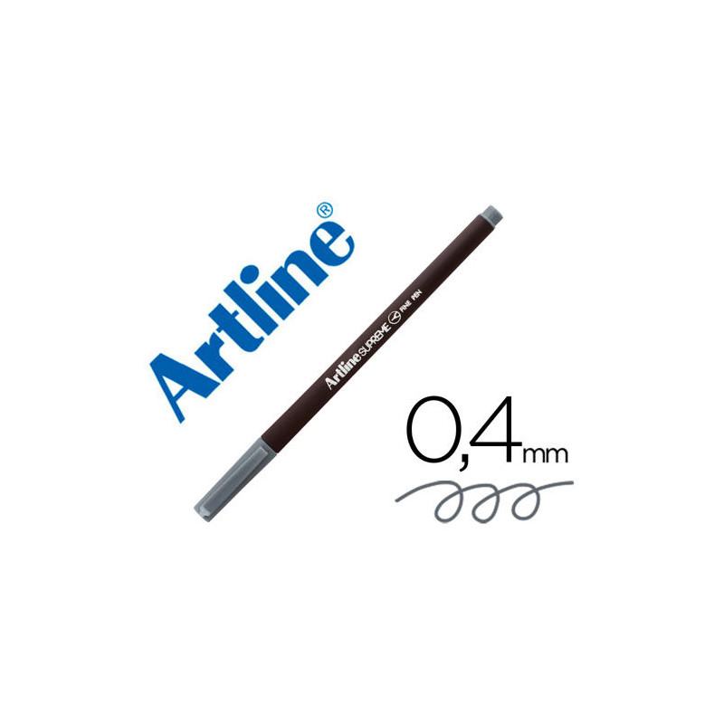 ROTULADOR ARTLINE SUPREME EPFS200 FINE LINER PUNTA DE FIBRA GRIS 0,4 MM