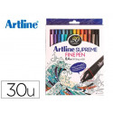 ROTULADOR ARTLINE SUPREME EPFS200 FINE LINER PUNTA DE FIBRA 0,4 MM BOLSA 30 UNIDADES COLORES SURTIDO