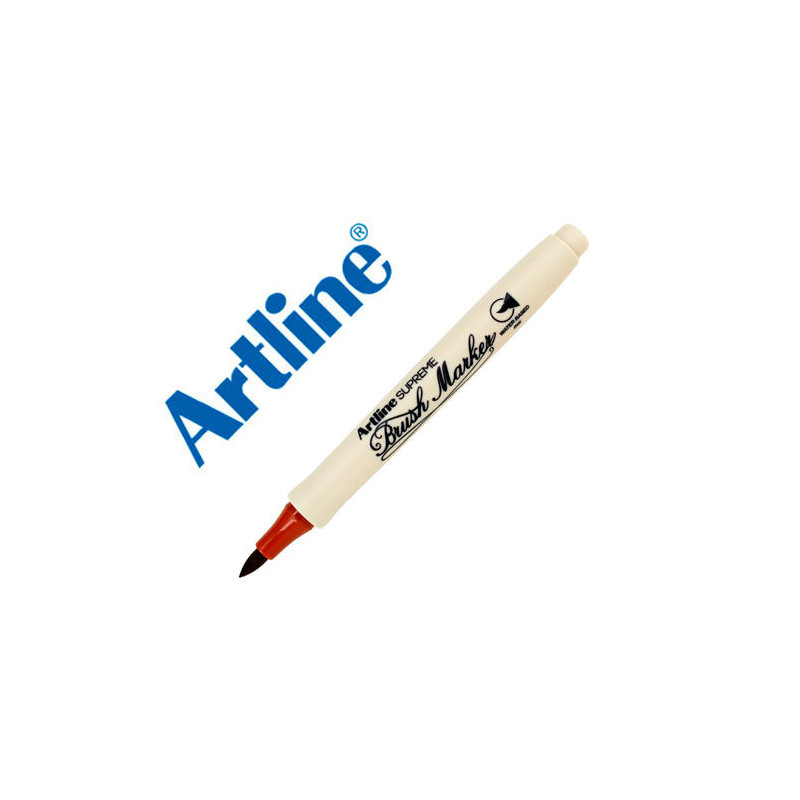 ROTULADOR ARTLINE SUPREME BRUSH EPFS PINTURA BASE DE AGUA PUNTA TIPO PINCEL TRAZO FINO MARRON