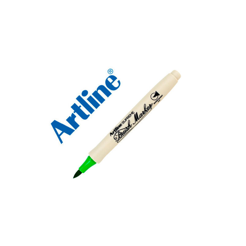 ROTULADOR ARTLINE SUPREME BRUSH EPFS PINTURA BASE DE AGUA PUNTA TIPO PINCEL TRAZO FINO VERDE CLARO