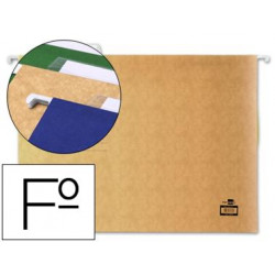 CARPETA COLGANTE LIDERPAPEL FOLIO KRAFT