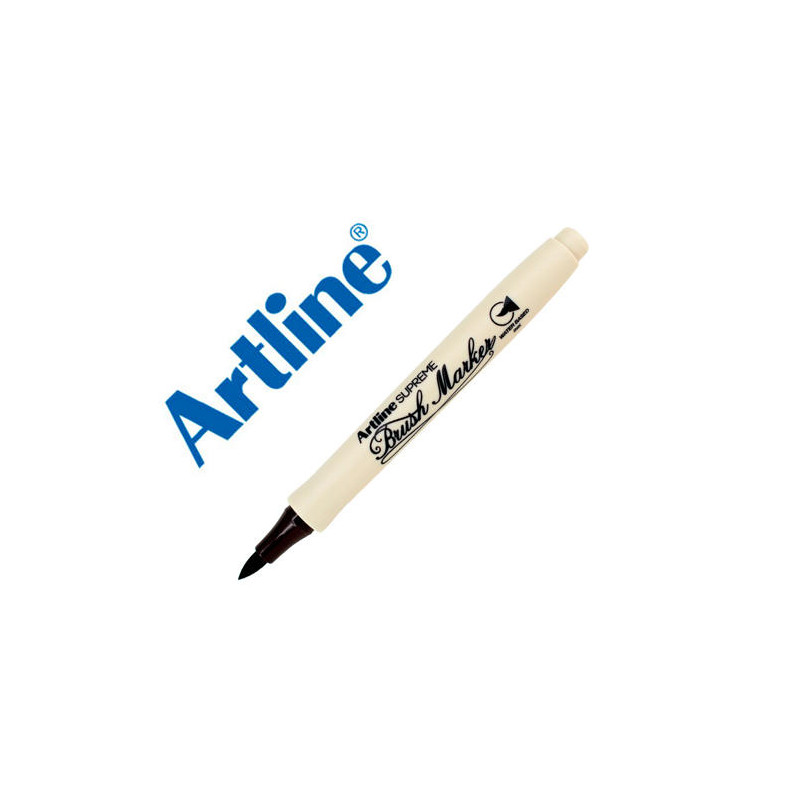 ROTULADOR ARTLINE SUPREME BRUSH EPFS PINTURA BASE DE AGUA PUNTA TIPO PINCEL TRAZO FINO MARRON OSCURO