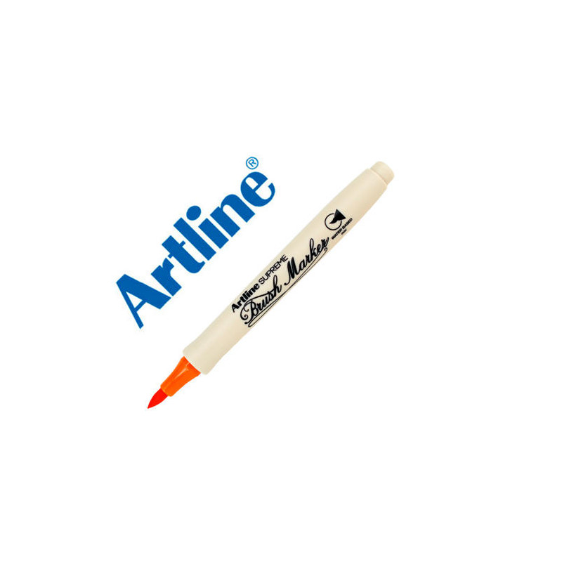 ROTULADOR ARTLINE SUPREME BRUSH EPFS PINTURA BASE DE AGUA PUNTA TIPO PINCEL TRAZO FINO NARANJA OSCUR