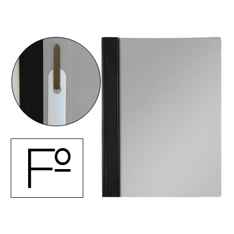 CARPETA DOSSIER FASTENER PVC ESSELTE FOLIO NEGRO