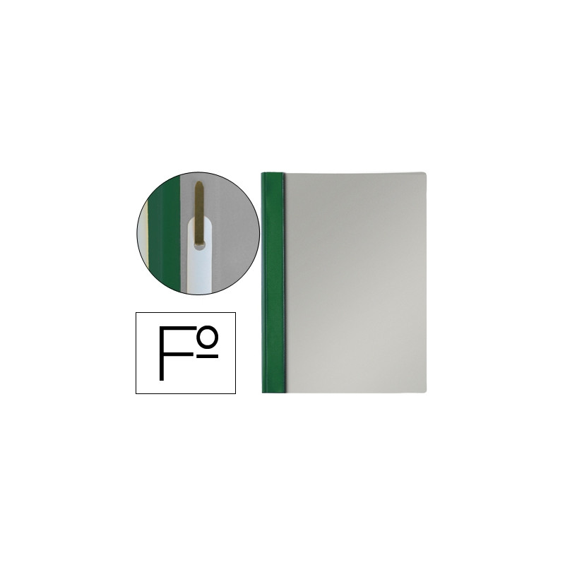 CARPETA DOSSIER FASTENER PVC ESSELTE FOLIO VERDE