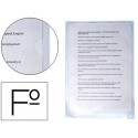 CARPETA DOSSIER U?ERO PLASTICO Q-CONNECT 180 MC FOLIO TRANSPARENTE