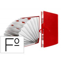 CARPETA FUELLE LIDERPAPEL FOLIO CARTON FORRADO BURDEOS