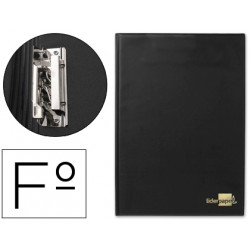 CARPETA LIDERPAPEL MINICLIP LATERAL FOLIO PLASTICO NEGRO