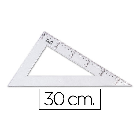 CARTABON LIDERPAPEL 30 CM PLASTICO CRISTAL