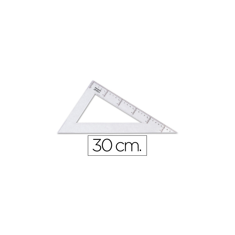 CARTABON LIDERPAPEL 30 CM PLASTICO CRISTAL