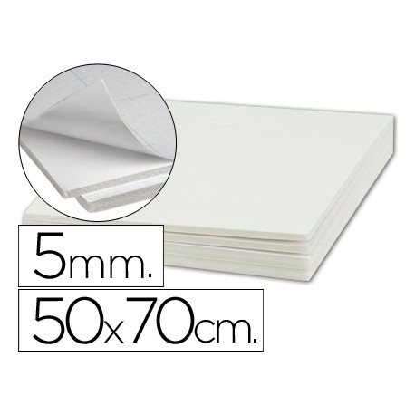 ARTON PLUMA LIDERPAPEL BLANCO ADHESIVO 1 CARA 50X70 CM ESPESOR 5 MM