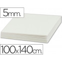 CARTON PLUMA LIDERPAPEL BLANCO DOBLE CARA 100X140CM ESPESOR 5MM