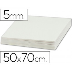 CARTON PLUMA LIDERPAPEL BLANCO DOBLE CARA 50X70CM ESPESOR 5MM