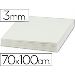 CARTON PLUMA LIDERPAPEL BLANCO DOBLE CARA 70X100CM ESPESOR 3MM