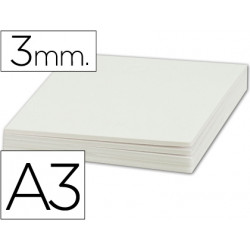 CARTON PLUMA LIDERPAPEL BLANCO DOBLE CARA DIN A3 ESPESOR 3MM