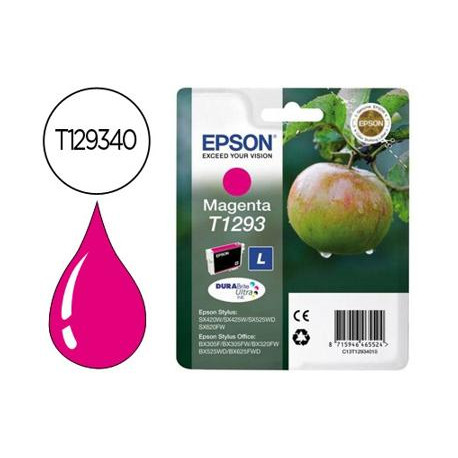 INK-JET EPSON STYLUS T1293 MAGENTA SX420W / 425W / OFFICE BX305F / BX320F -ALTA CAPACIDAD-