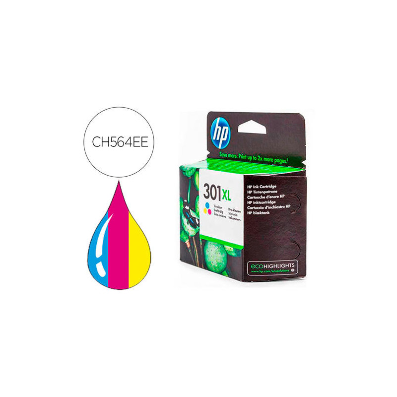 INK-JET HP 301XL TRICOLOR DESKJET 5530 /1010 /1510 /2540ALTA CAPACIDAD