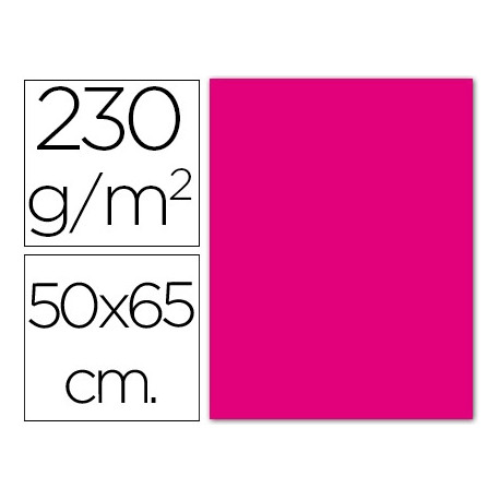 CARTULINA FLUORESCENTE MAGENTA 50X65 CM 230 GR